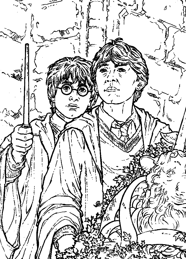 Plansa de colorat cu Harry Potter 183 94